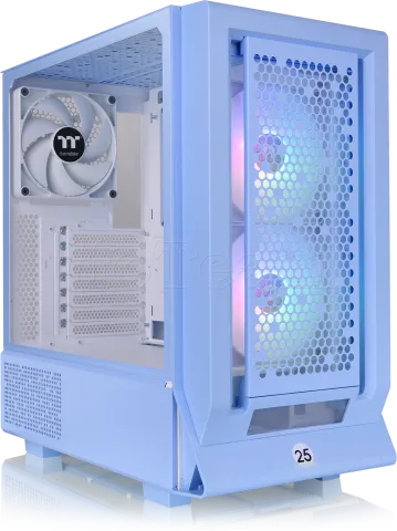 Photo de Boitier Moyen Tour E-ATX Thermaltake Ceres 350 MX RGB avec panneaux vitrés (Bleu)