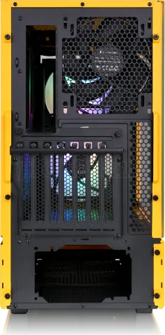 Photo de Boitier Moyen Tour E-ATX Thermaltake Ceres 350 MX RGB avec panneaux vitrés (Jaune)