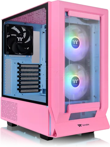 Photo de Boitier Moyen Tour E-ATX Thermaltake Ceres 350 MX RGB avec panneaux vitrés (Rose)