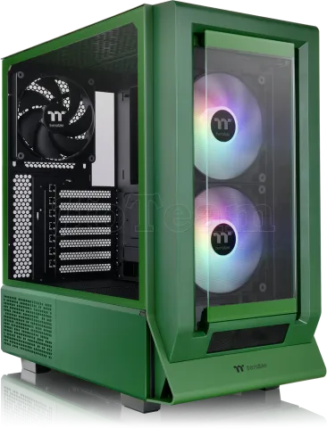 Photo de Boitier Moyen Tour E-ATX Thermaltake Ceres 350 MX RGB avec panneaux vitrés (Vert)