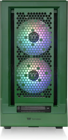 Photo de Boitier Moyen Tour E-ATX Thermaltake Ceres 350 MX RGB avec panneaux vitrés (Vert)