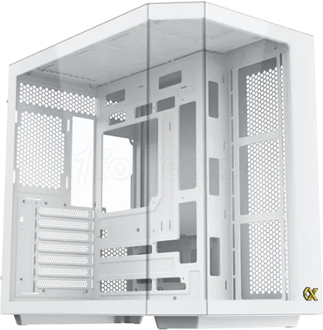 Photo de Boitier Moyen Tour E-ATX Xigmatek Cubi II RGB avec panneaux vitrés (Blanc)