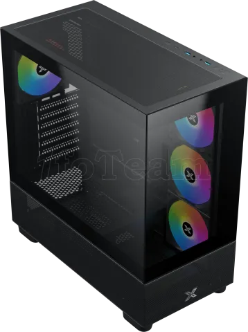 Photo de Boitier Moyen Tour E-ATX Xigmatek Endorphin Air V2 RGB avec panneaux vitrés (Noir)