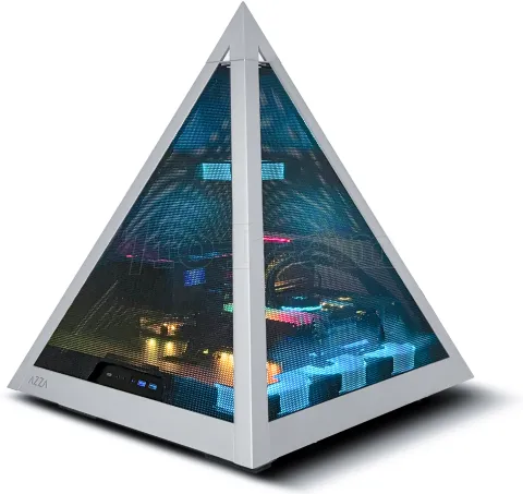 Photo de Boitier Pyramide E-ATX Azza Pyramid Mesh (Argent/Noir)