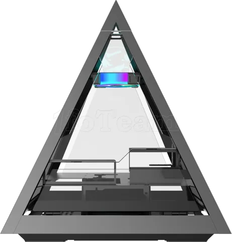 Photo de Boitier Pyramide E-ATX Azza Pyramide avec panneaux vitrés (Argent)