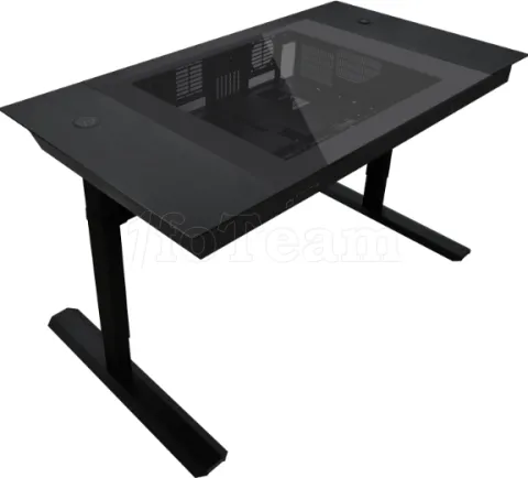 Photo de Bureau Gamer motorisé Lian Li DK-07X avec boitier ATX (Noir)