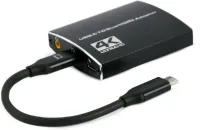 Photo de Câble Adaptateur CableXpert USB-C vers 2x HDMI 15cm (Noir)