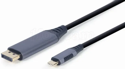 Photo de Câble Adaptateur CableXpert USB-C vers Display Port 1,8m (Noir)