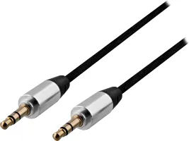 Photo de Câble audio Jack 3,5mm T'nB M/M 3m (Argent/Noir)