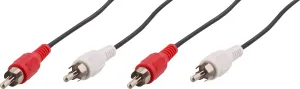 Photo de Câble audio T'nB 2x RCA 3m M/M (Noir)