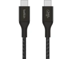 Photo de Câble Belkin BoostCharge USB-C 1m M/M 240W (Noir)