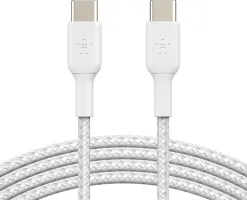 Photo de Câble Belkin BoostCharge USB-C 1m M/M 60W (Blanc)