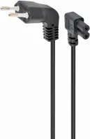 Photo de Cable d'Alimentation Cablexpesrt bipolaire C7 coudé 1,5m (Noir)