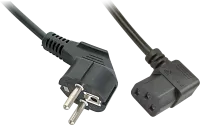 Photo de Cable d'Alimentation Lindy coudé 2m (Noir)