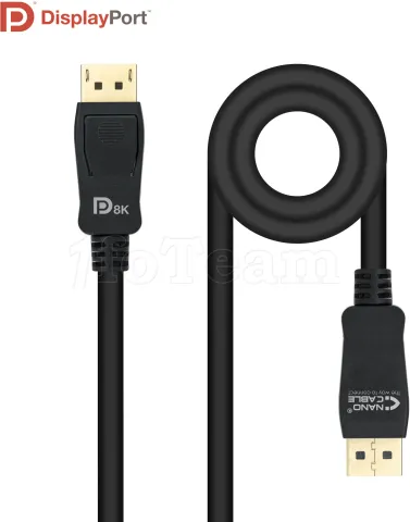 Photo de Câble DisplayPort 1.4 Nanocable 1m M/M (Noir)