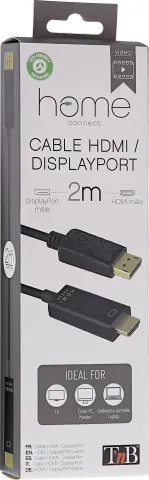 Photo de Câble DisplayPort T'nB vers HDMI 2m M/M (Noir)