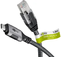Photo de Cable Goobat USB vers RJ45 1m (Gris)
