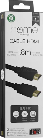 Photo de Cable HDMI 1.4 T'nB M/M 1,8m (Noir)