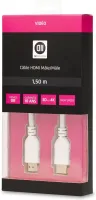 Photo de Cable HDMI D2 Diffusion 1,5m M/M (Blanc)