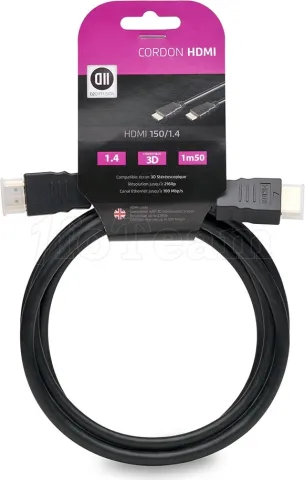 Photo de Cable HDMI D2 Diffusion 1,5m M/M