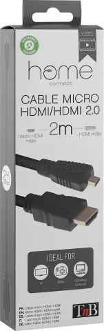 Photo de Câble HDMI T'nB vers Micro-HDMI 2m M/M (Noir)