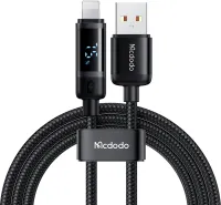 Photo de Câble Mcdodo Battery Level USB-A vers Lightning avec écran 1,2m M/M 36W (Noir)