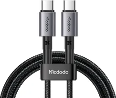 Photo de Câble Mcdodo USB-C 1m M/M 65W (Gris/Noir)