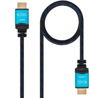 Photo de Câble Nanocable HDMI 2.0 M/M 7m (Noir/Bleu)