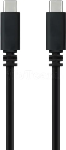 Photo de Câble Nanocable USB-C 2.0 M/M 1m (Noir)