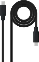 Photo de Câble Nanocable USB-C 3.2 M/M 1m 100W (Noir)