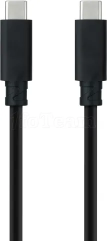 Photo de Câble Nanocable USB-C 3.2 M/M 3m 100W (Noir)