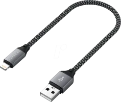 Photo de Câble Satechi USB-A vers Lightning 25cm M/M (Gris)