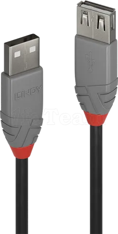 Photo de Cable USB 2.0 Lindy 3m M/F (rallonge)