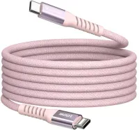 Photo de Câble Verbatim USB-C magnétique 1,2m M/M 100W (Rose)