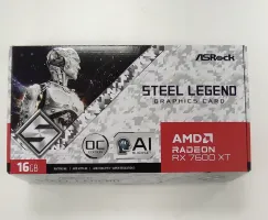 Photo de Carte Graphique AMD ASRock Radeon RX 7600 XT Steel Legend OC 16Go - SN H4FVUA028537 - ID 208875