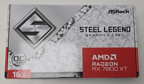 Photo de Carte Graphique AMD ASRock Radeon RX 7800 XT Steel Legend OC 16Go - SN HBFVUA024662 - ID 214389