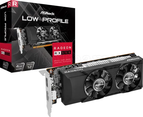 Photo de Carte Graphique AMD ASRock Radeon RX550 Low Profile 4Go