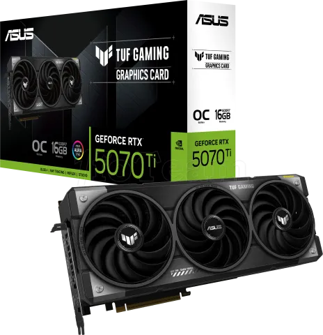 Photo de Carte Graphique Asus GeForce RTX 5070 Ti Tuf Gaming OC