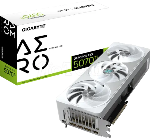 Photo de Carte Graphique Gigabyte GeForce RTX 5070 Ti Aero OC