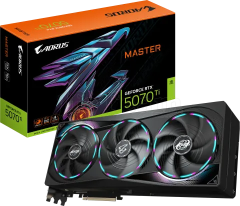 Photo de Carte Graphique Gigabyte GeForce RTX 5070 Ti Aorus Master