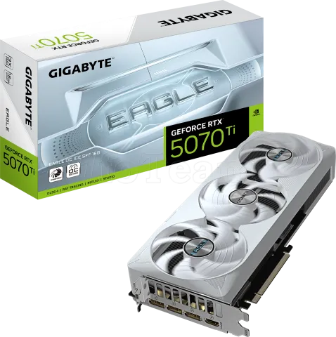 Photo de Carte Graphique Gigabyte GeForce RTX 5070 Ti Eagle OC Ice SFF