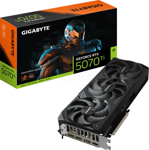 Photo de Carte Graphique Gigabyte GeForce RTX 5070 Ti Windforce OC SFF