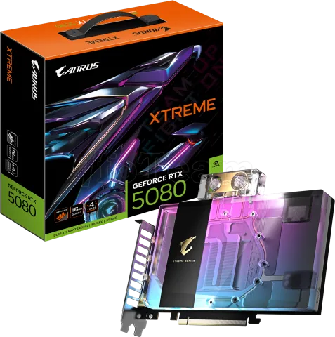 Photo de Carte Graphique Gigabyte GeForce RTX 5080 Aorus Xtreme Waterforce WB