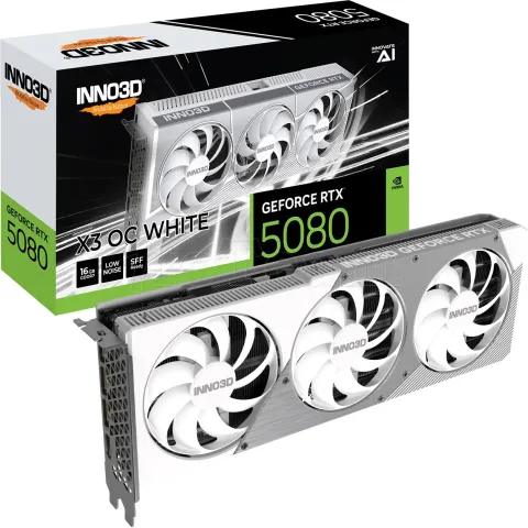 Photo de Carte Graphique Inno3D GeForce RTX 5080 X3 OC White