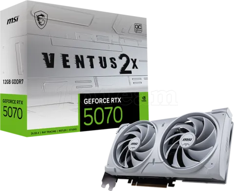 Photo de Carte Graphique MSI GeForce RTX 5070 Ventus 2X OC White