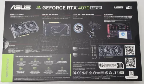 Photo de Carte Graphique Nvidia Asus GeForce RTX 4070 Super Dual Evo OC 12Go - SN S4YVCM009688C7X - ID 213018