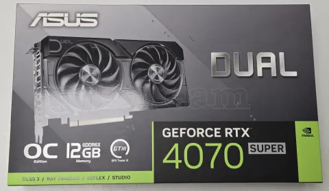 Photo de Carte Graphique Nvidia Asus GeForce RTX 4070 Super Dual Evo OC 12Go - SN S4YVCM009688C7X - ID 213018