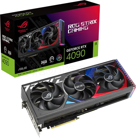 Photo de Carte Graphique Nvidia Asus GeForce RTX 4090 Rog Strix 24Go