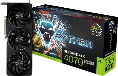 Photo de Carte Graphique Nvidia Gainward GeForce RTX 4070 Super Python III OC 12Go