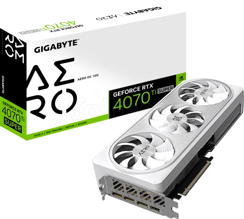 Photo de Carte Graphique Nvidia Gigabyte GeForce RTX 4070 Ti Super Aero OC 16Go